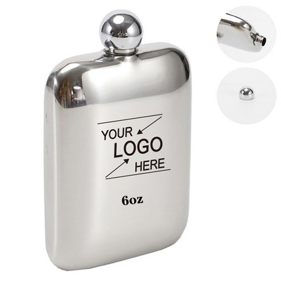 6oz Stainless Steel Liquor Flask