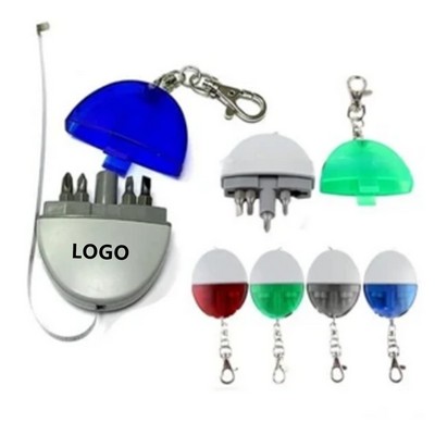 Tool Kit Set Key Chain with Tape Measure