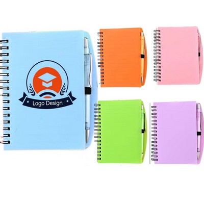 Friendly Spiral Notebook and Pen