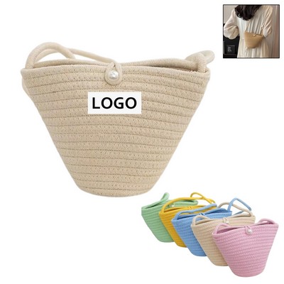 Eco-Friendly Cotton Woven Carryall Bag