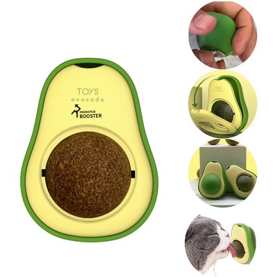 Spring Blossoms Avocado Catnip Wall Ball Cat Toy