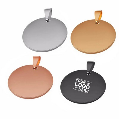 Stainless Steel Round Pet Tag