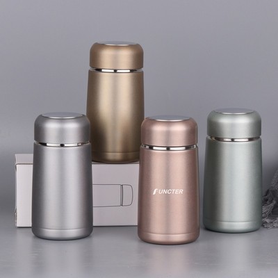 11.8oz/350ML 304 Stainless Steel Mini Vacuum Insulated Thermos Water Bottle With Tea Infuser