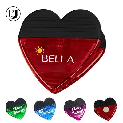 Logo Heart Magnetic Memo Clips