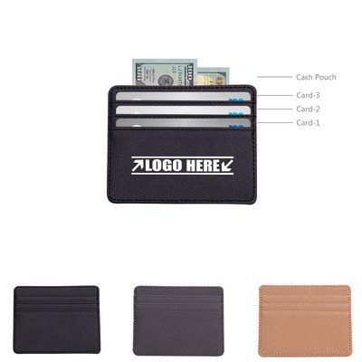 PU Leather Card Holder with Wallet