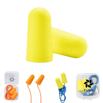 Foam Noise Reduction Ear Plugs With String