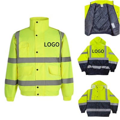 Winter Reflective And Waterproof Cotton - Padded Jackets