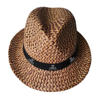 Roll Up Straw Hat Fedora Hat