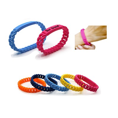 Braided Silicone Chain Bracelet