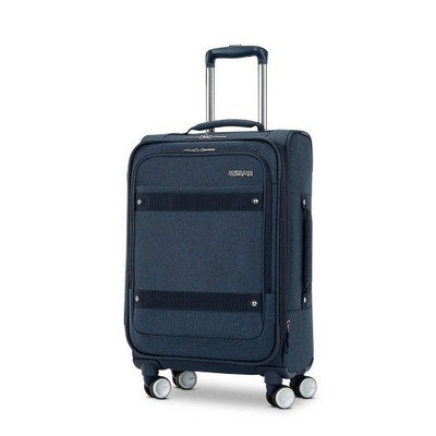 American Tourister Whim 21" Carry-On Softside Spinner Navy Blue Luggage