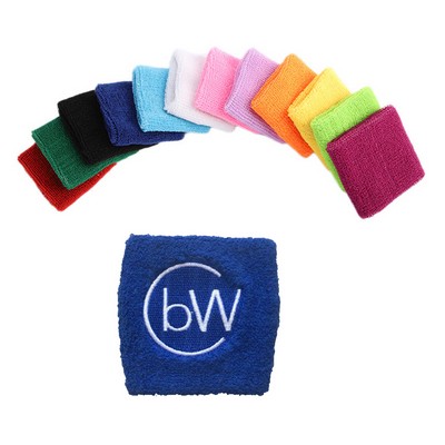 Absorbent Cotton Wristband with Terry Cloth Surface