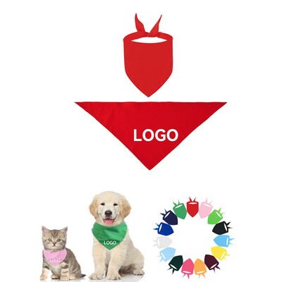 MOQ 50PCS Pet Bib Triangle Towel