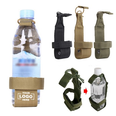 Durable Nylon Water Bottle Holder with Multi-Use Strap