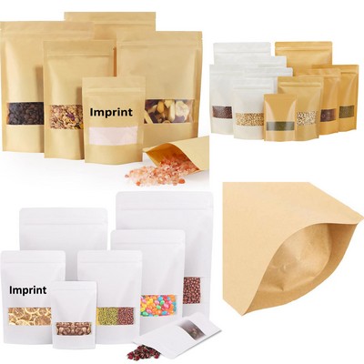 Kraft Stand-up Bags with Window