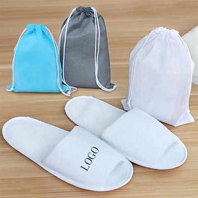 Travel Foldable Open-Toe Slippers