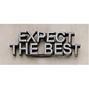 Expect The Best Marken Design Cast Lapel Pin (Up to 1 1/4")