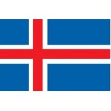 2'x3' Iceland U.N. Nylon Outdoor Flag - Style B