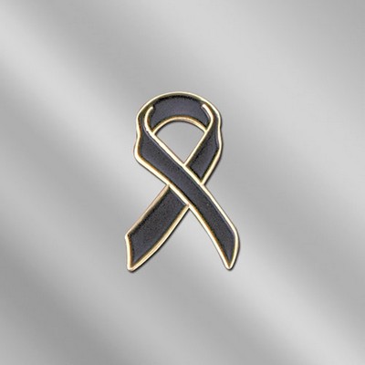 Deceased Ribbon Lapel Pin