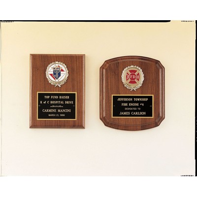 Witney Series Walnut Plaque w/ 2" Activity Insert (4 1/2"x6")