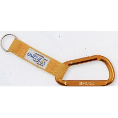 Deluxe Carabiner w/ Embroidered Patch Strap