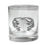 Crab Old Fashion Glass (4 Piece Set)