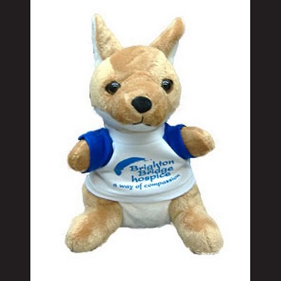 Quincy Kangaroo Stuffed Animal w/Shirt (9")