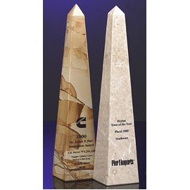 14" Verona Genuine Marble Exotic Obelisk Award