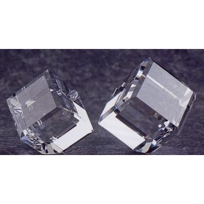 Optic Crystal Standing Cube