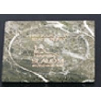 3.75" Green Genuine Marble Square Coaster