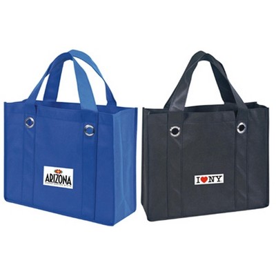 Non-Woven All Purpose Tote Bag w/ Fabric Covered Bottom