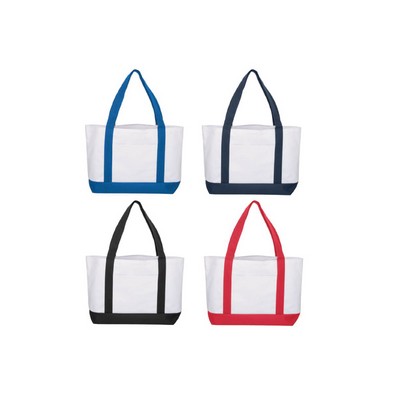 Two-Tone Poly Tote Bag