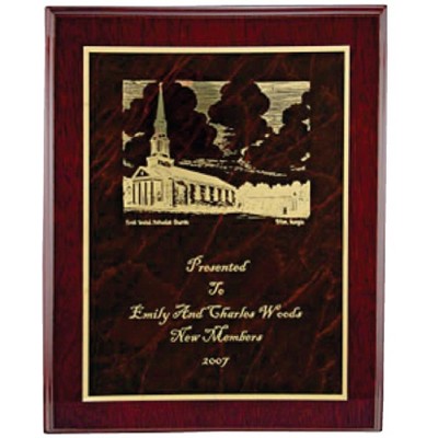 High Gloss Mahogany Plaque (8"x10")