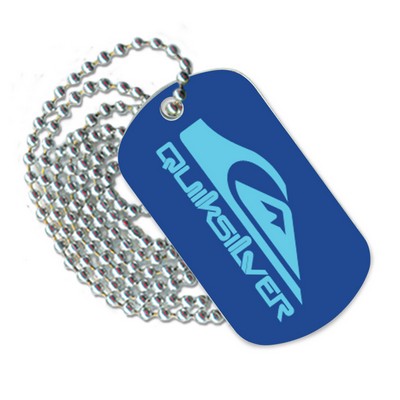 Pad Printed Dog Tag w/ 30" Neck Chain