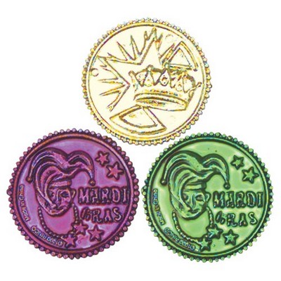 1 1/2" Mardi Gras Coin