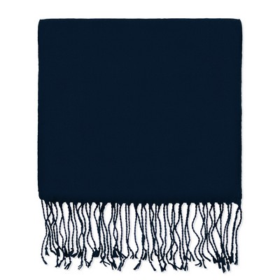 Navy Blue Bamboo Muffler Scarf