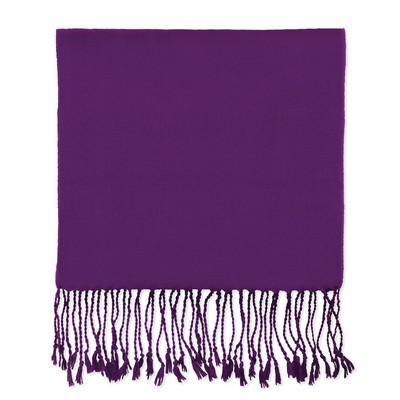 Purple Bamboo Muffler Scarf