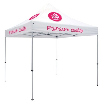 10' Deluxe Tent Kit (Full-Color Imprint, 4 Locations)