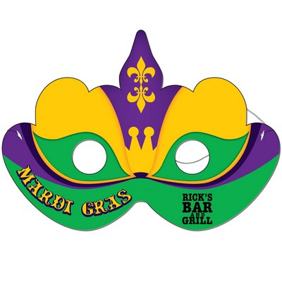 Mardi Gras Mask w/ Elastic Band