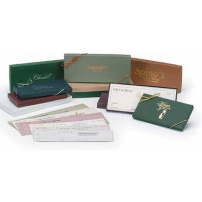 Colored Gift Certificate Boxes (8 1/2"x 3 1/2"x 5/8")