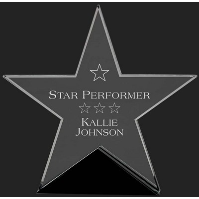 Classic Star Glass Award - 7 1/2'' High