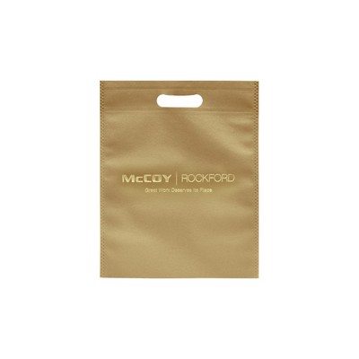 Non-Woven Sand Kraft PP Merchandise Bag (10"x12")