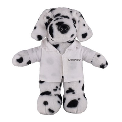 Soft Plush Stuffed Dalmatian in doctor's jacket