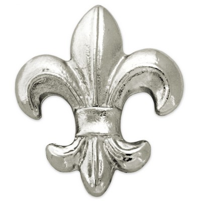 Silver Fleur-de-lis Lapel Pin