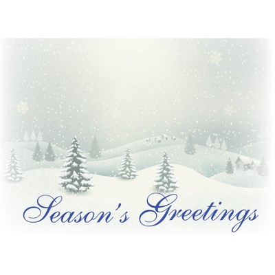 Hazy Snow Greeting Card