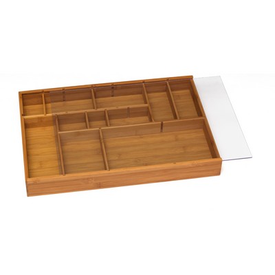 Adjustable Drawer Organizer w/ Acrylic Slide Cover