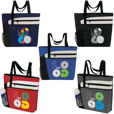 Zip Pockets Tote (17" x 14" x 4")