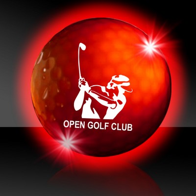 Red Night Flyer Golf Ball