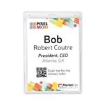 4-1/4" x 6" Vertical EZ Stuff Vinyl Name Tag Holder, Slot