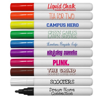 Liquid-Mark® Liquid Chalk Erasable Wipe-Off Markers