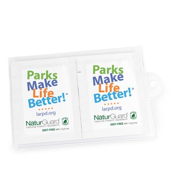 GoPac™ with NaturGuard™ Natural Insect Repellent Wipes, Label Imprint